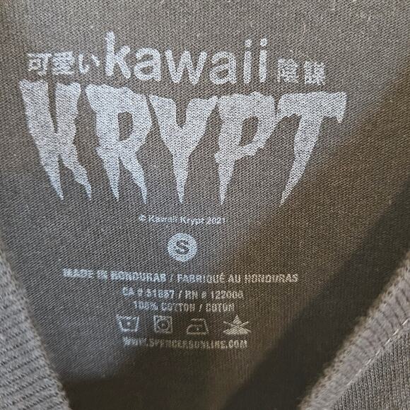 Kawaii Krypt Recipe For Disaster Anime Tee Shirt Unisex Small Spooky Goth - Picture 6 of 6